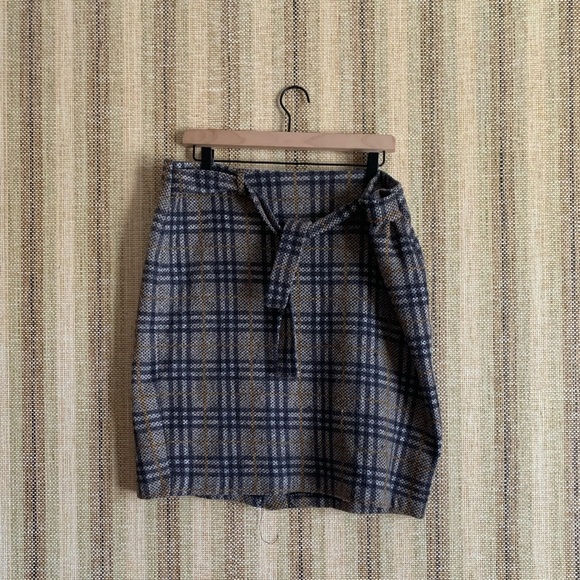 Carole Wren Dresses & Skirts - Carole Wren Knee Length Skirt Women Size XL Plaid Wrap Formal Casual